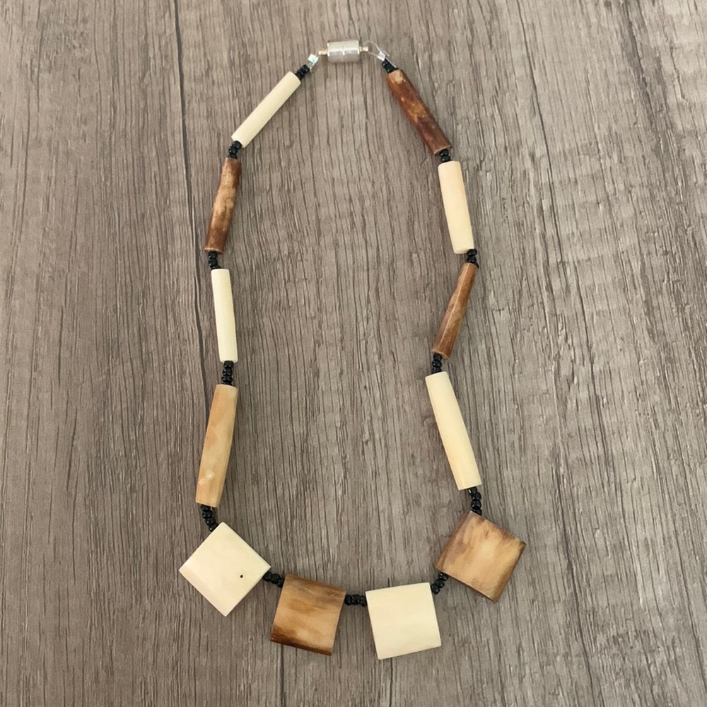 Natural “bone” necklace